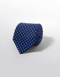 Patrick-Hellmann-Collection-Blue-Tie-With-Light-Blue-Flower-100-Wool-thumbnail Patrick Hellmann Collection Blue Tie With Light Blue Flower 100% Wool thumbnail